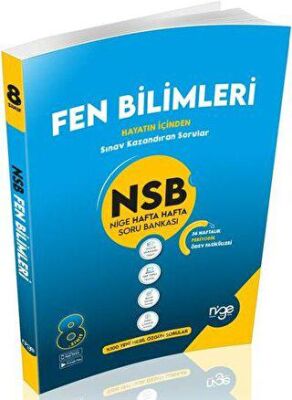 8. Sınıf Fen Bilimleri NSB Nige Hafta Hafta Soru Bankası - Kolektif kitap kapağı