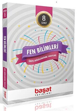 Başat Yayınları 8. Sınıf Fen Bilimleri Ünite Değerlendirme Sınavları - Kolektif kitap kapağı