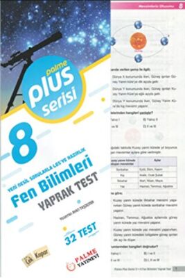 8. Sınıf Plus Serisi Fen Bilimleri Yaprak Test - Yasemin Ayan Taşdemir kitap kapağı