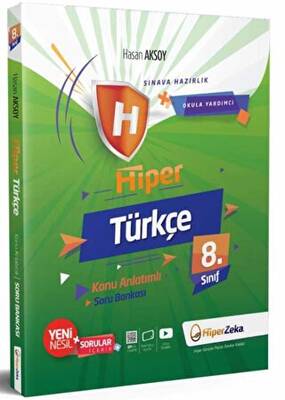 8. Sınıf Hiper Türkçe Konu Anlatımlı & Soru Bankası - Hasan Aksoy kitap kapağı