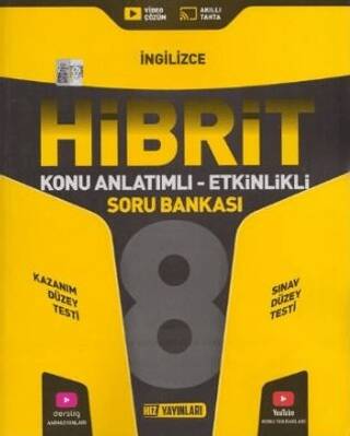 8. Sınıf İngilizce HİBRİT Konu Anlatımlı Etkinlikli Soru Bankası - Kolektif kitap kapağı
