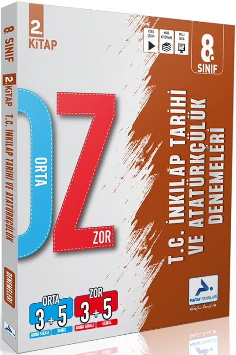 8. Sınıf İnkılap Tarihi ve Atatürkçülük Orta Zor Branş Deneme kitap kapağı