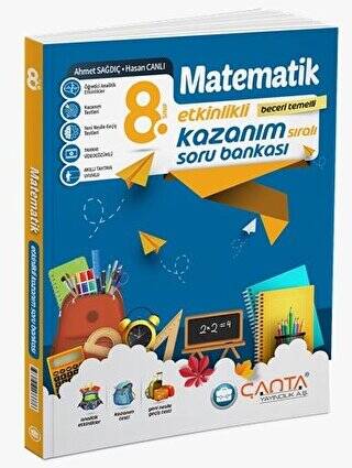 8. Sınıf Kazanım Matematik Soru Bankası - Ahmet Sağdıç kitap kapağı