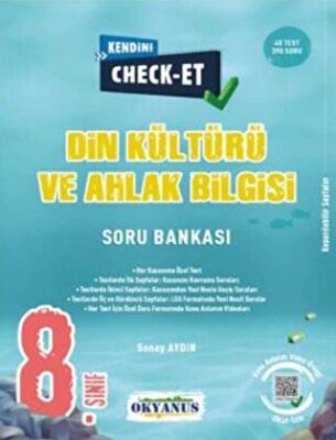8. Sınıf Kendini Check - Et Din Kültürü Ve Ahlak Bilgisi Soru Bankası - Kolektif kitap kapağı