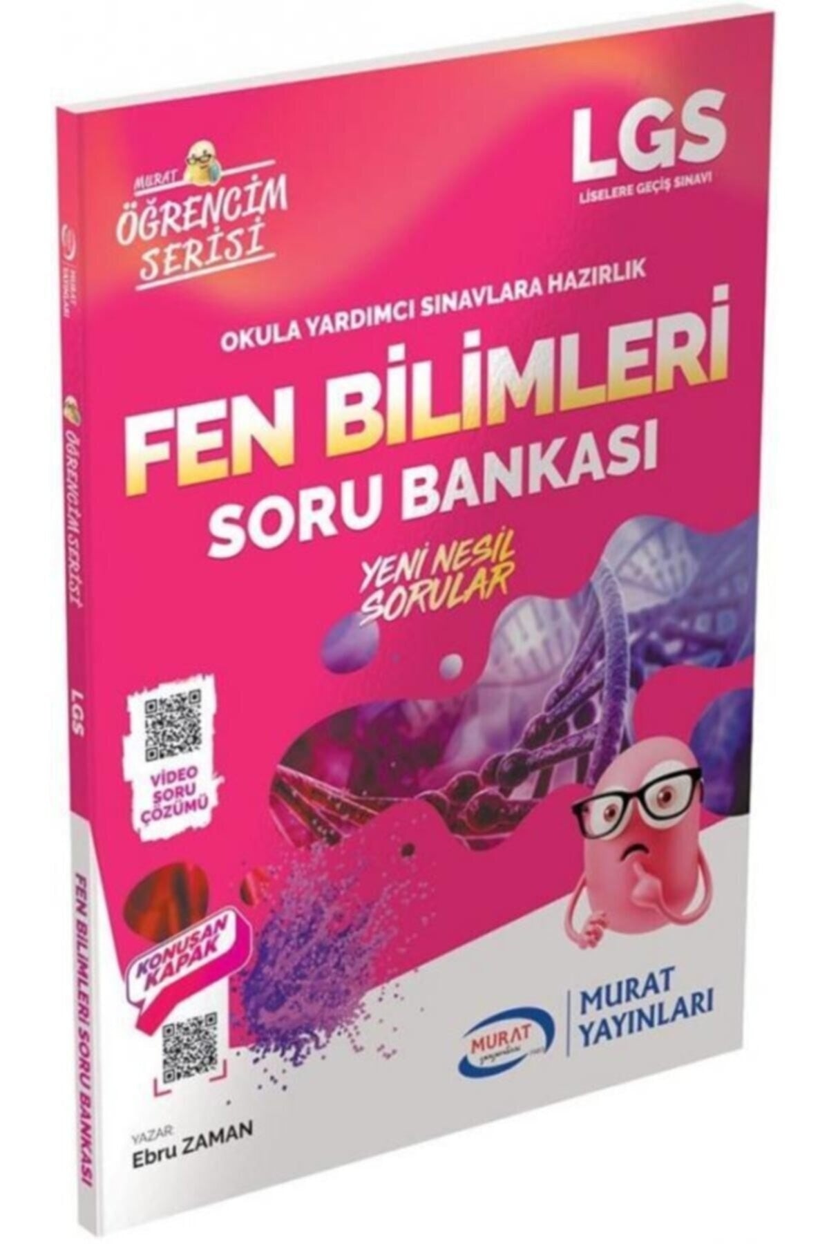 8. Sınıf Lgs Fen Bilimleri Öğrencim Serisi Soru Bankası - Murat Yayınları - Ebru Zaman kitap kapağı