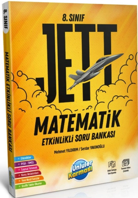 8. Sınıf LGS Matematik JETT Etkinlikli Soru Bankası - Kolektif kitap kapağı