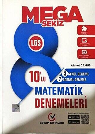 Cevap 8.Sınıf Matematik Denemeleri 10 lu - Kolektif kitap kapağı