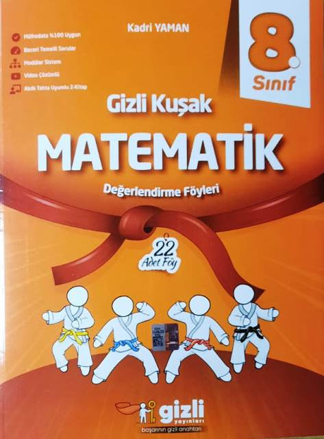8. Sınıf LGS Matematik Soru Bankası Gizli Kuşak Serisi - Kadri Yaman kitap kapağı