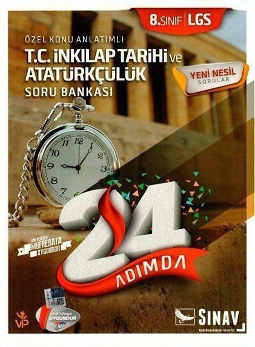 8. Sınıf LGS T.C. İnkılap Tarihi ve Atatürkçülük 24 Adımda Özel Konu Anlatımlı Soru Bankası - Kolektif kitap kapağı