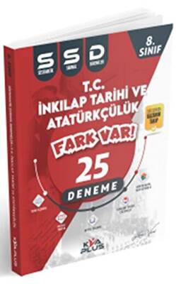 8. Sınıf LGS T.C. İnkılap Tarihi ve Atatürkçülük Fark Var 25 Deneme - Kolektif kitap kapağı