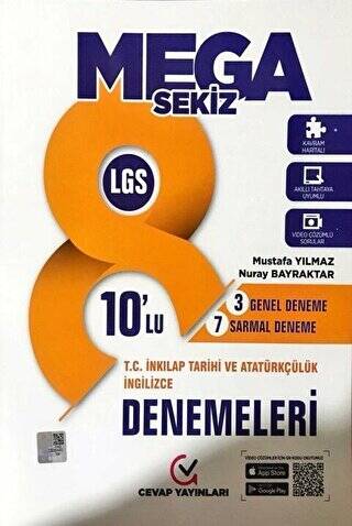 Cevap 8.Sınıf İnkılap Tarihi - İngilizce Denemeleri 10 lu - Kolektif kitap kapağı