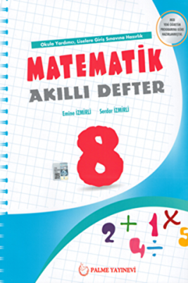 8.Sınıf Matematik Akıllı Defter - Palme Yayınları - Serdar İzmirli kitap kapağı