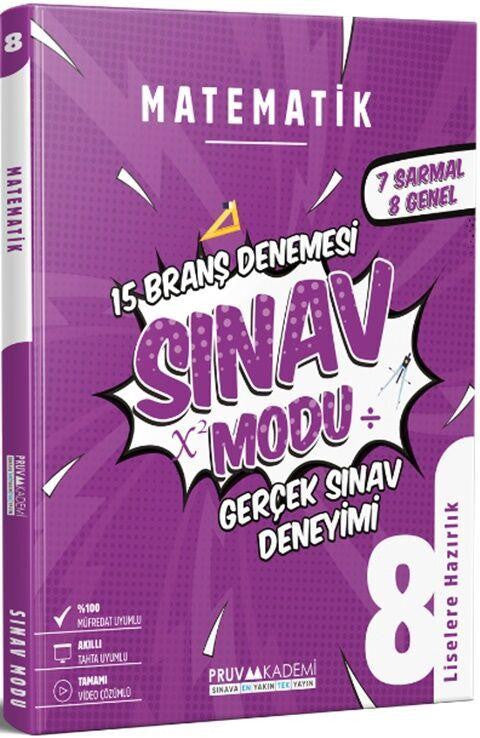 8. Sınıf Matematik Branş Denemesi Pruva Akademi - Kolektif kitap kapağı