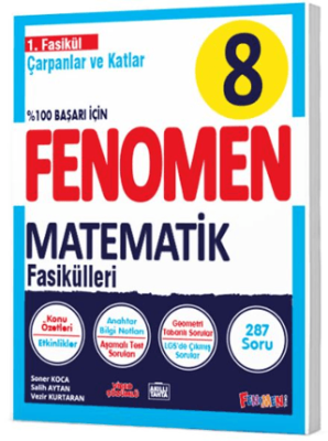 8. Sınıf Matematik Fenomen Çapanlar ve Katlar 1. Fasikül - Salih Aytan kitap kapağı
