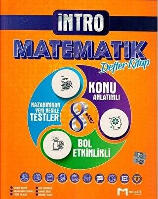 8. Sınıf Matematik İntro Konu Anlatımlı Defter Kitap - Kolektif kitap kapağı