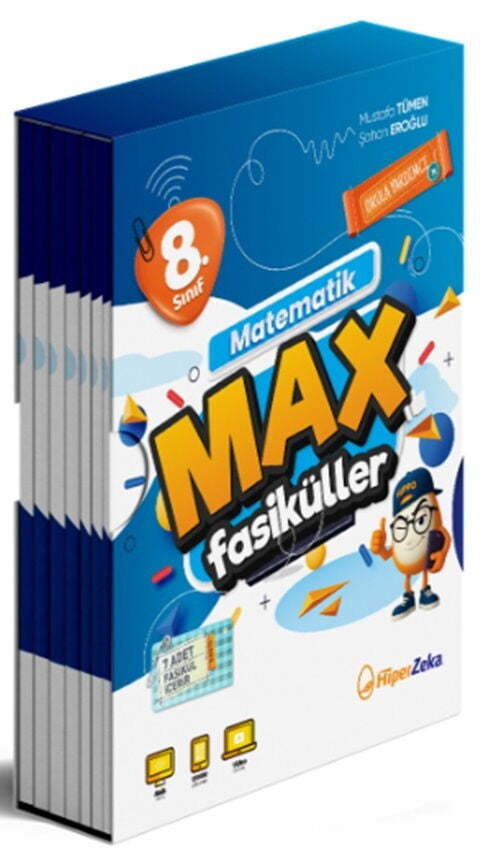 8. Sınıf Matematik MAX Fasikülleri Hiper Zeka Yayınları kitap kapağı