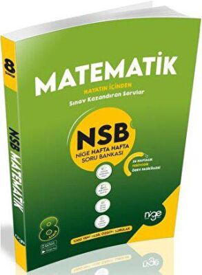 8. Sınıf Matematik NSB Nige Hafta Hafta Soru Bankası - Kolektif kitap kapağı