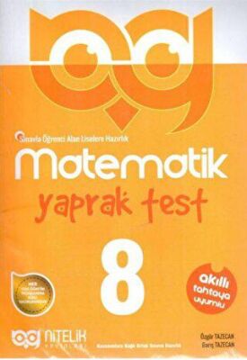 8. Sınıf Matematik Yaprak Test - Barış Tazecan kitap kapağı
