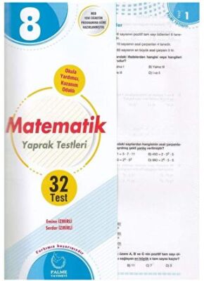 8. Sınıf Matematik Yaprak Testleri - Emine İzmirli kitap kapağı