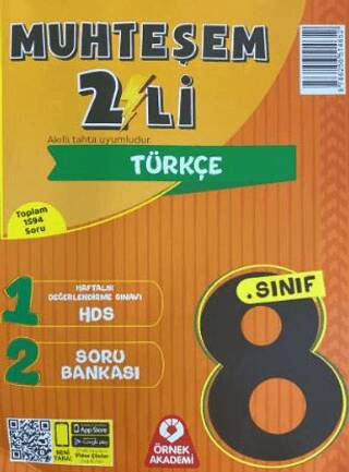 Örnek Akademi 8. Sınıf Muhteşem İkili Türkçe Seti Örnek Akademi Yayınları - Kolektif kitap kapağı