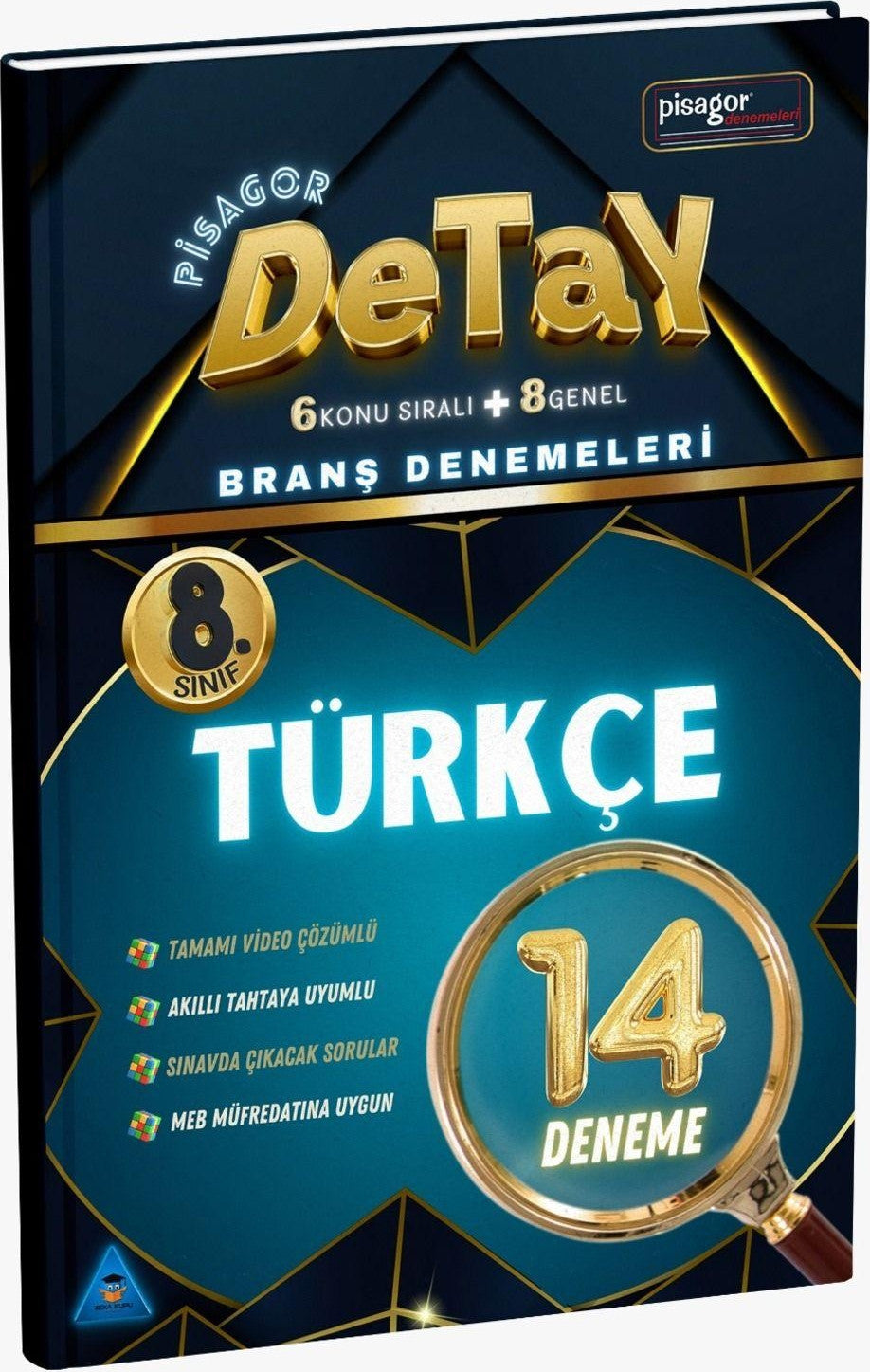 8. Sınıf Pisagor Detay 14'lü Türkçe Branş Denemeleri kitap kapağı