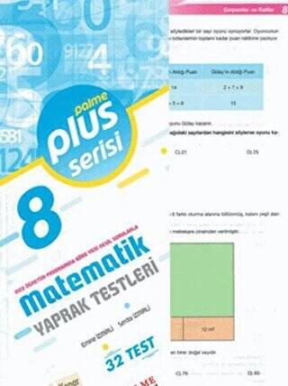 8. Sınıf Plus Serisi Matematik Yaprak Testleri - Komisyon kitap kapağı