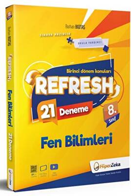 8. Sınıf Refresh Fen Bilimleri 21 Deneme - LGS 1. Dönem Konuları - Kolektif kitap kapağı