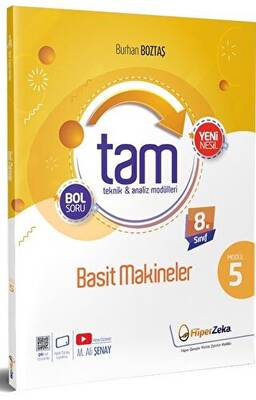 8. Sınıf TAM Fen Bilimleri 5 - Basit Makineler - Burhan Boztaş kitap kapağı