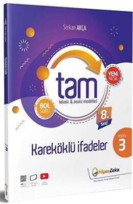 8. Sınıf TAM Matematik 3 - Kareköklü İfadeler - Serkan Akça kitap kapağı