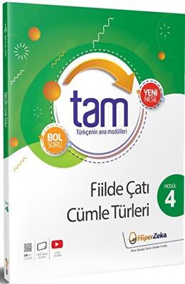 8. Sınıf TAM Türkçe 4 - Fiilde Çatı ve Cümle Türleri - Hasan Aksoy kitap kapağı