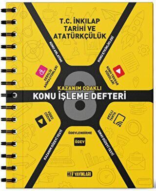 8. Sınıf T.C. İnkılap Tarihi ve Atatürkçülük Konu İşleme Defteri - Kolektif kitap kapağı