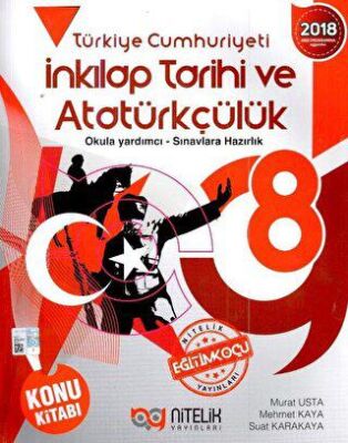 8. Sınıf T.C. İnkılap Tarihi ve Atatürkçülük Konu Kitabı - Murat Usta kitap kapağı