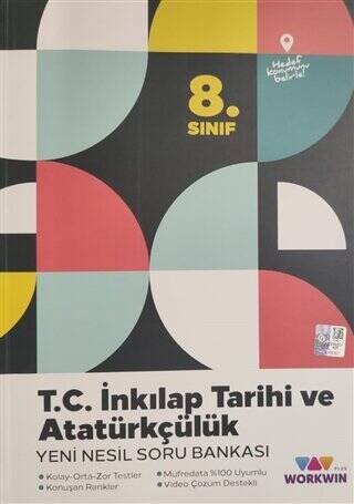 8. Sınıf T.C. İnkılap Tarihi ve Atatürkçülük Yeni Nesil Soru Bankası - Kolektif kitap kapağı