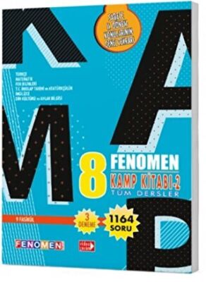 8. Sınıf Tüm Dersler Fenomen Kamp Kitabı 2 Fenomen Okul Yayınları - Kolektif kitap kapağı
