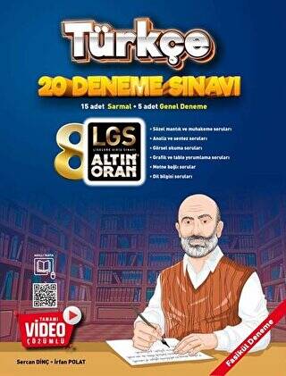 Borealis Yayıncılık 8. Sınıf Türkçe 20 Deneme - Sercan Dinç kitap kapağı