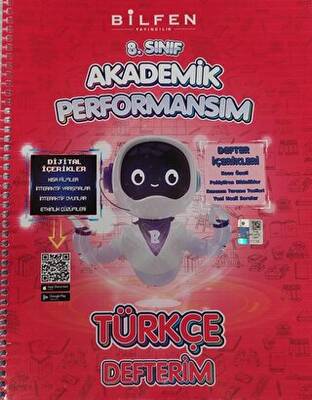 8. Sınıf Türkçe Akademik Performansım Defterim - Kolektif kitap kapağı