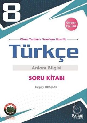 8. Sınıf Türkçe Anlam Bilgisi Soru Kitabı - Turgay Tıraşlar kitap kapağı