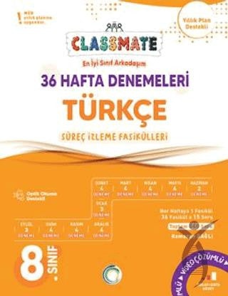 8. Sınıf Türkçe Classmate 36 Hafta Denemeleri - Ramazan Dağlı kitap kapağı