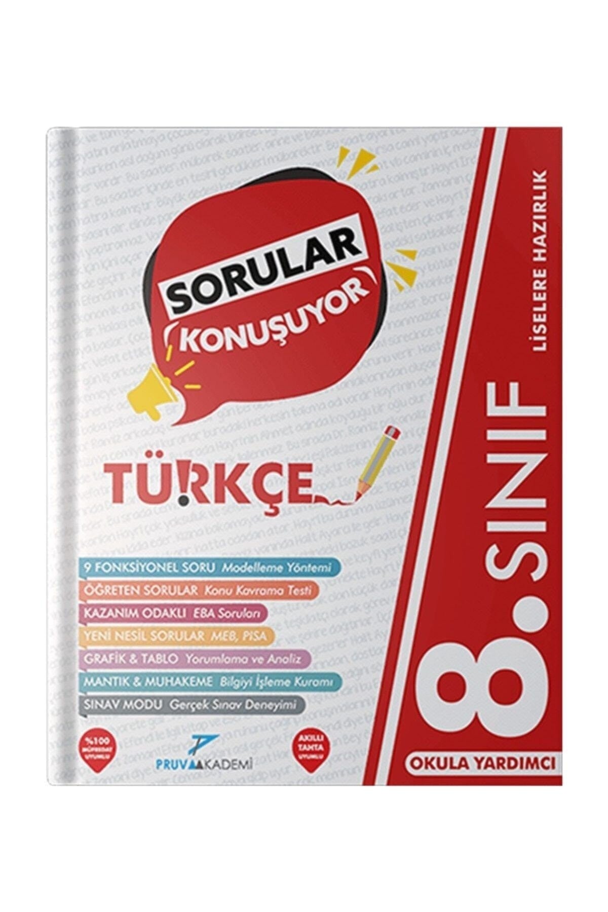 8. Sınıf Türkçe Sorular Konuşuyor Soru Bankası kitap kapağı