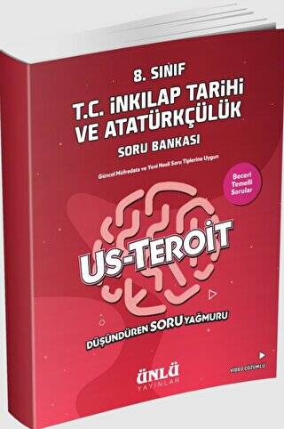 8.Sınıf Tc İnkılap Tarihi Ve Atatürkçülük Soru Bankası (Us-teroit) - Ünlü Yayınları - Kolektif kitap kapağı