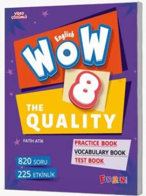 8. Sınıf Wow English The Quality Hepsi 1 Arada Gama Okul Yayınları - Fatih Atik kitap kapağı