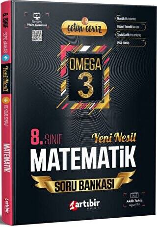 Artıbir Yayınları 8. Sınıf Lgs Çetin Ceviz Omega Matematik Soru Bankası 0922 - Kolektif kitap kapağı