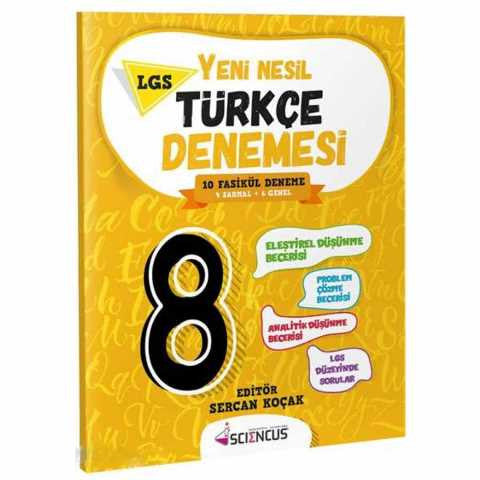 8. Sınıf Yeni Nesil Türkçe Denemesi kitap kapağı