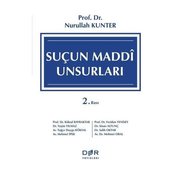 Suçun Maddi Unsurları | Der Yayınları