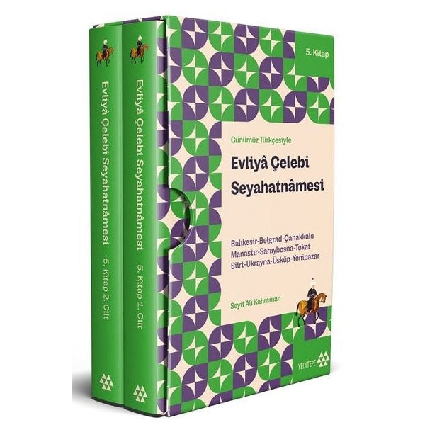 Evliya Çelebi Seyahatnamesi 5.Kitap - 2 Cilt - Kutulu | Yeditepe Yayınevi