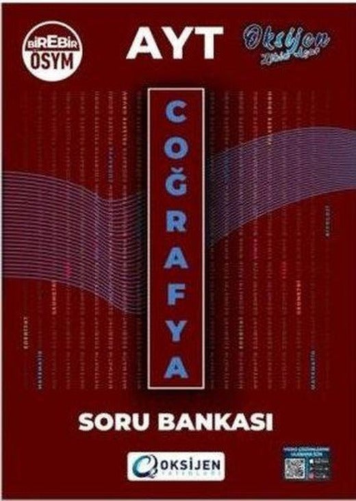 AYT Coğrafya Soru Bankası | Oksijen Yayınları - Eğitim (İnce Kapak)
