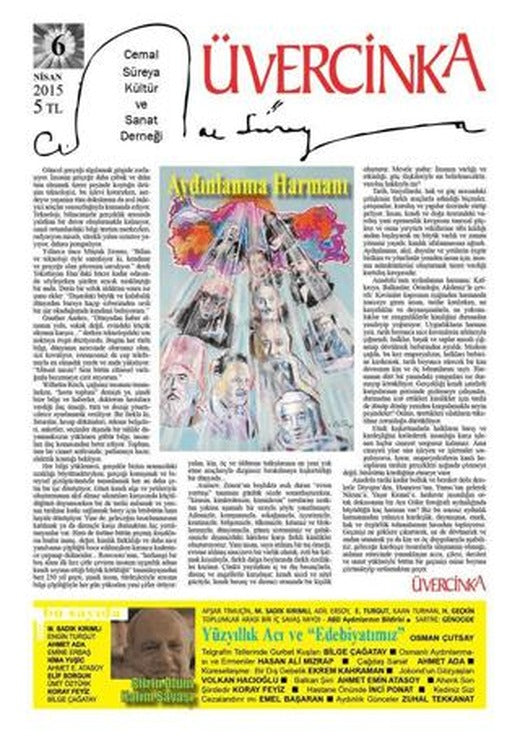 Üvercinka Dergisi Sayı: 6 - Nisan 2015 | Üvercinka Dergisi (Ciltsiz)
