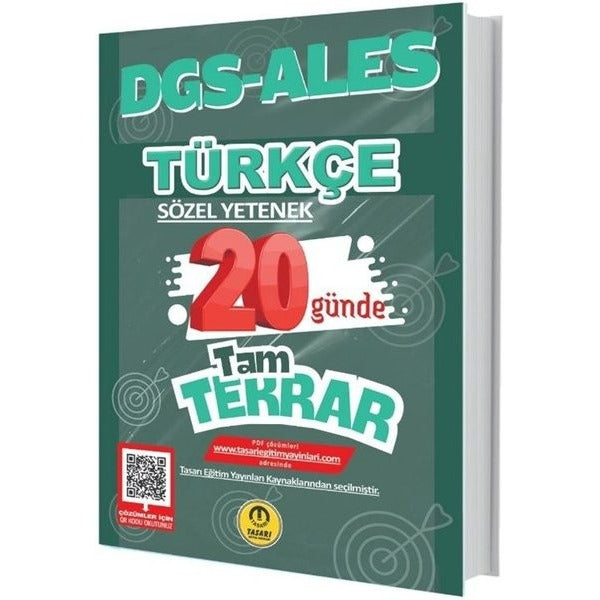 DGS - ALES Türkçe Sözel Yetenek 20 Günde Tam Tekrar Soru Bankası | Tasarı Akademi (İnce Kapak)