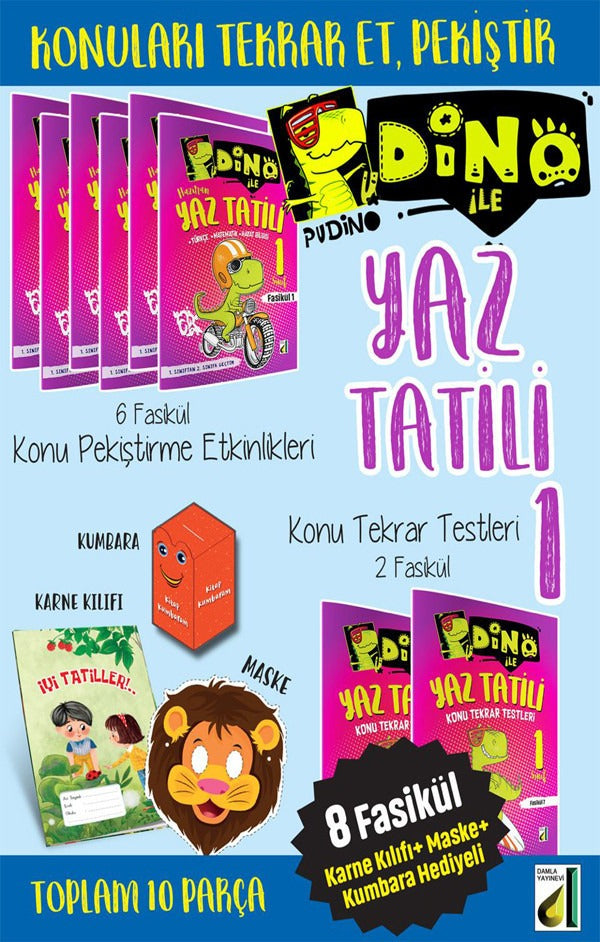 Pudino İle Hafta Hafta Yaz Tatili - 1 | Damla Yayınevi (İnce Kapak)