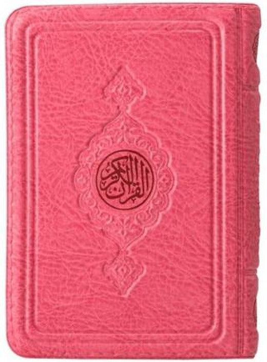 Büyük Cep Boy Kur'an-ı Kerim (Pembe Renk, Kılıflı, Mühürlü)